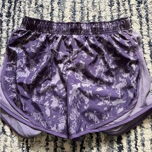 Nike Purple Dri-FIT Athletic Shorts with Abstract Print